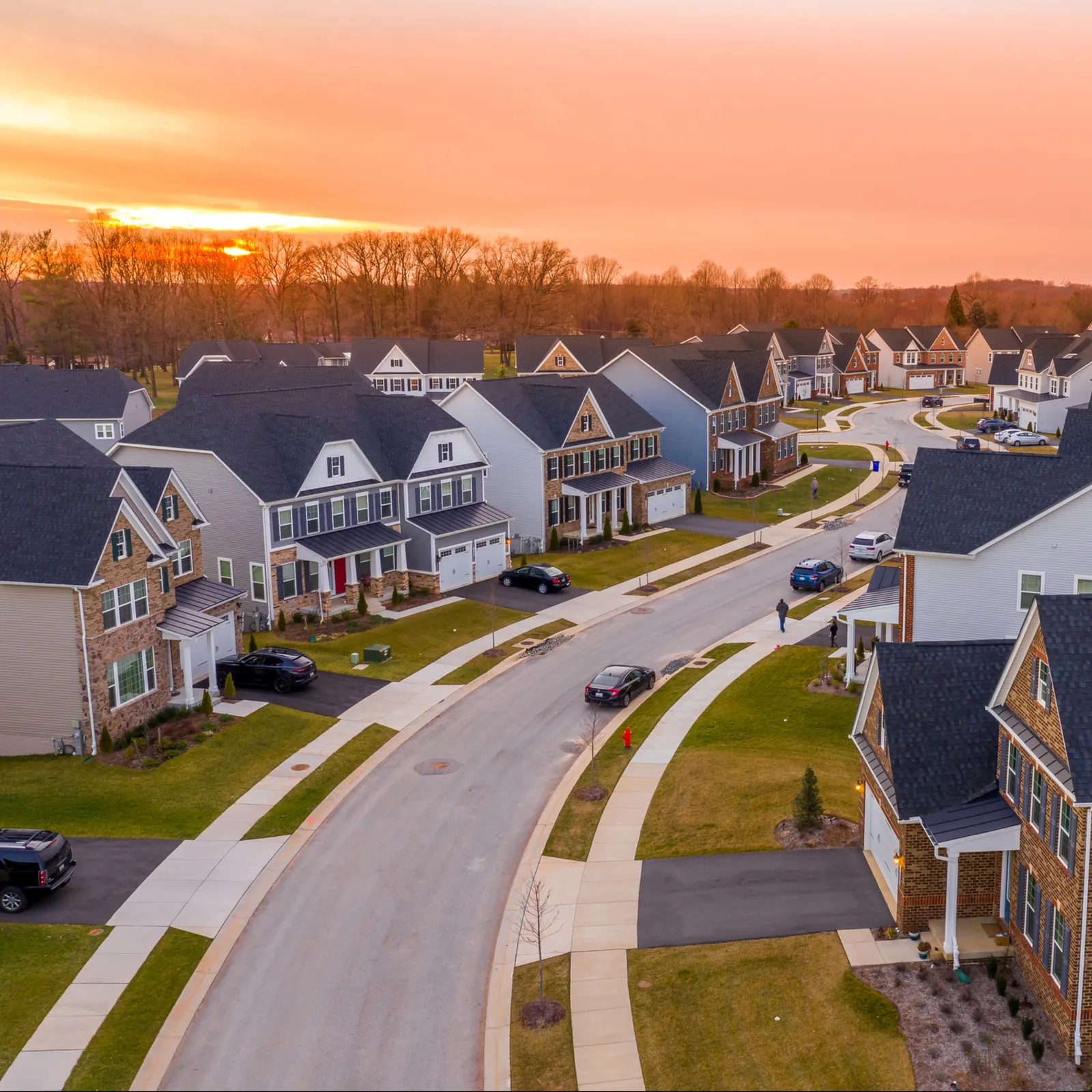 A Maryland townhome street